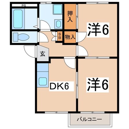 パープルメゾンの物件間取画像